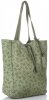 Kožené kabelka shopper bag Vittoria Gotti zelená VL299